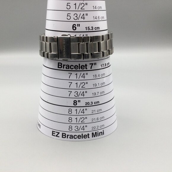 Coach Boyfriend Watch Women 40mm Stainless Multifunction New Battery 6.75" - Picture 12 of 13